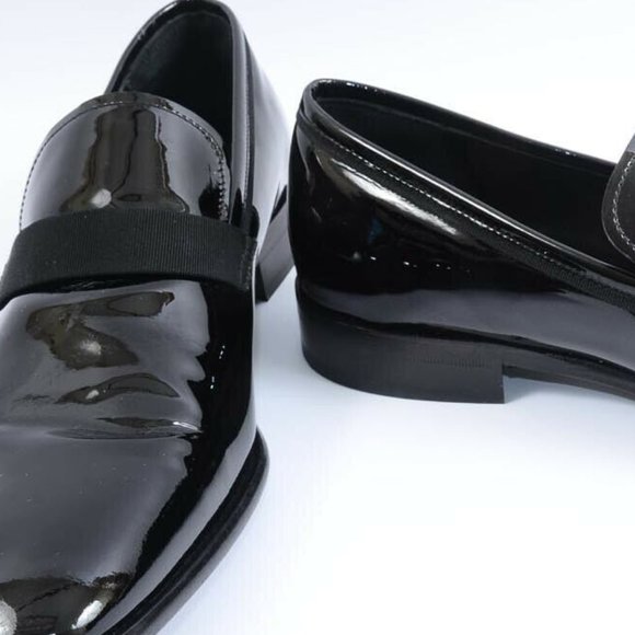 Salvatore Ferragamo Antone patent grosgrain loafer main image 5